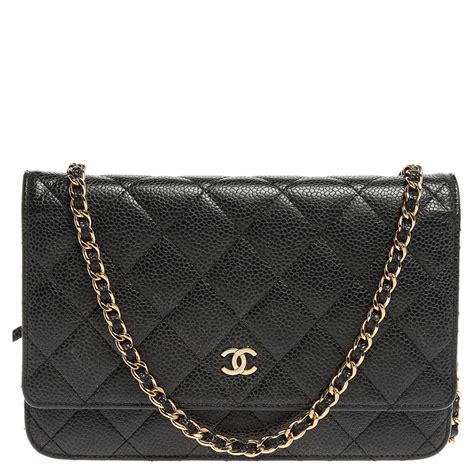 chanel black caviar bag black chain|2019 CC Quilted Caviar Round Clutch With Chain crossbody bag.